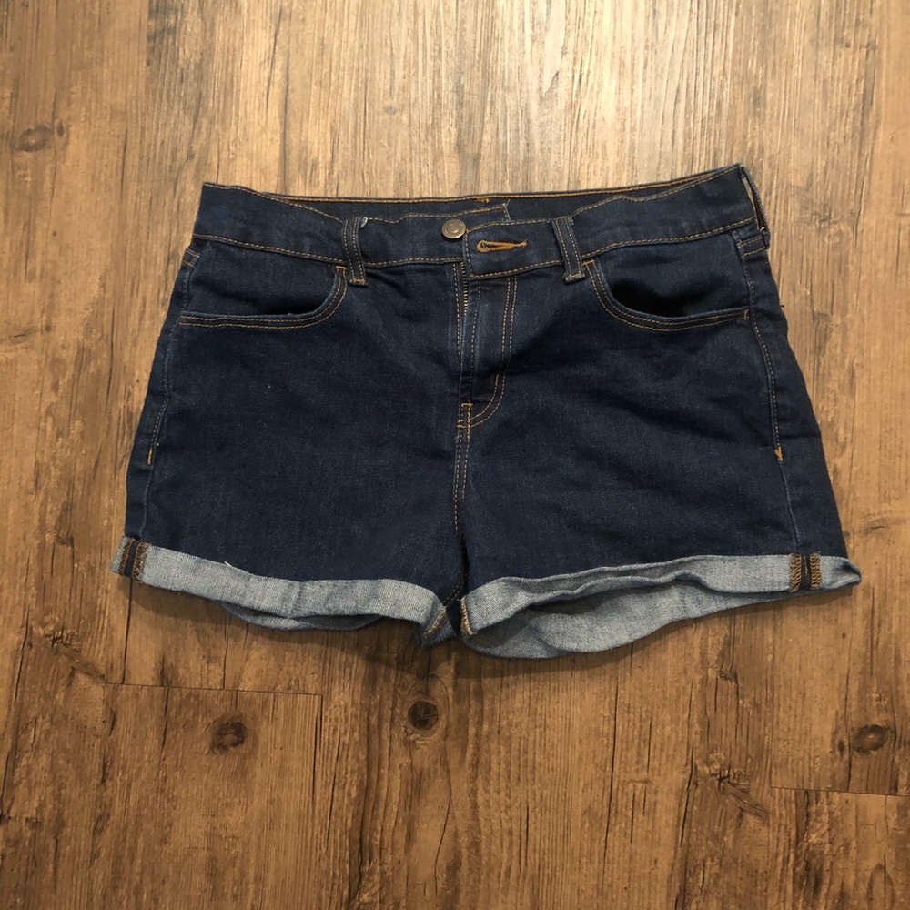 Old Navy Cuffed Dark Blue Jean Shorts
